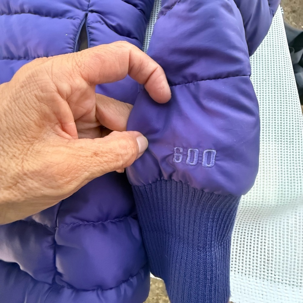 WOMENS The North Face Totally Down Hooded Jacket SZ S/P Purple 600 - Picture 14 of 16